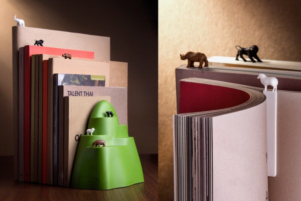 BOOK MOUNTAIN (BOOKEND AND BOOKMARK)