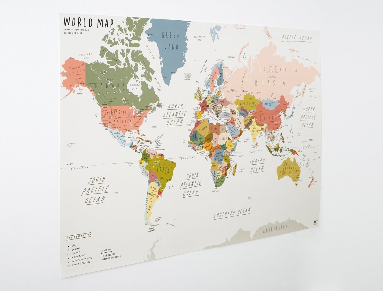 WORLD MAP_BEIGE