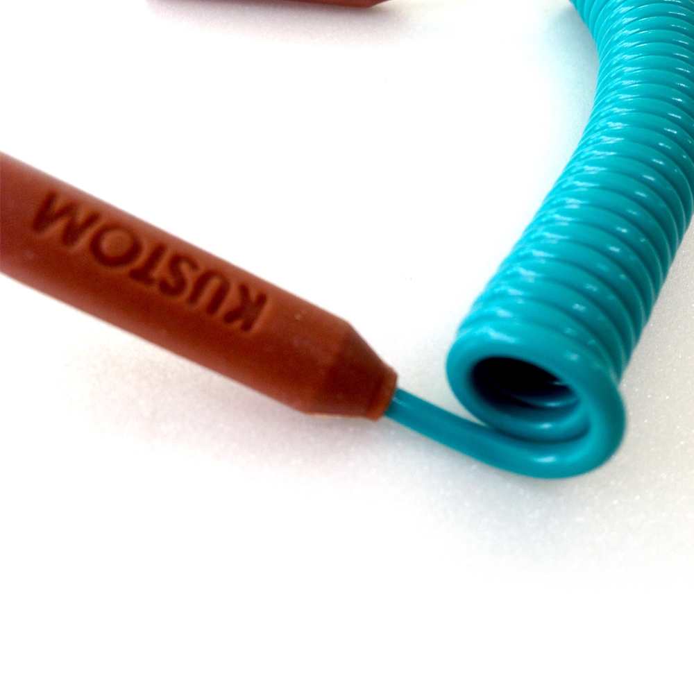 SPORTS CORD COIL_TURQUOISE/BROWN