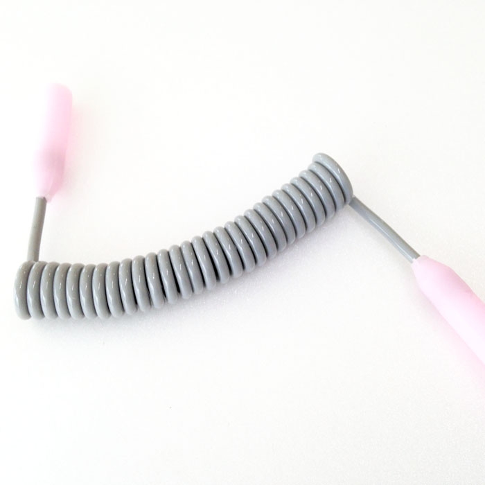 SPORTS CORD COIL_GREY/PINK